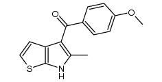 (4-Methoxyphenyl)-(5-methyl-6H-thieno[2,3-b]pyrrol-4-yl)methanon结构式