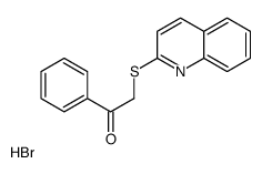 1-phenyl-2-quinolin-2-ylsulfanylethanone,hydrobromide结构式