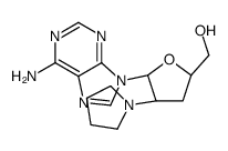 [(2S,4R,5R)-5-(6-aminopurin-9-yl)-4-pyrrolidin-1-yloxolan-2-yl]methanol结构式