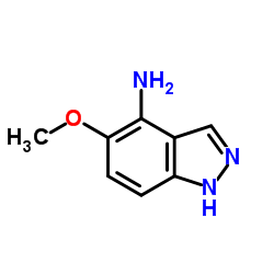 5-Methoxy-1H-indazol-4-amine结构式