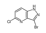3-溴-5-氯-1H-吡唑并[4,3-b]吡啶结构式