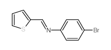 Benzenamine,4-bromo-N-(2-thienylmethylene)- picture