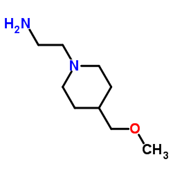 2-[4-(Methoxymethyl)-1-piperidinyl]ethanamine Structure