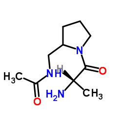 N-[(1-Alanyl-2-pyrrolidinyl)methyl]acetamide结构式