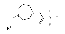 Potassium trifluoro[3-(4-methyl-1,4-diazepan-1-yl)-1-propen-2-yl] borate(1-)结构式
