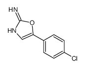 5-(4-氯苯基)噁唑-2-胺结构式