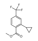 2-Cyclopropyl-4-trifluoromethylbenzoic acid methyl ester Structure