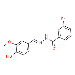 3-bromo-N'-[(E)-(4-hydroxy-3-methoxyphenyl)methylidene]benzohydrazide structure