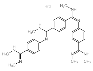 N1,N4-bis[4-(N,N-dimethylcarbamimidoyl)phenyl]-N1,N4-dimethyl-benzene-1,4-dicarboximidamide结构式