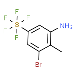 3-Bromo-2-methyl-5-(pentafluorothio)aniline picture