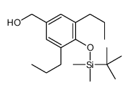 [4-[tert-butyl(dimethyl)silyl]oxy-3,5-dipropylphenyl]methanol结构式