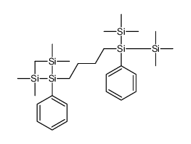 trimethyl-[phenyl-[4-[phenyl-bis(trimethylsilyl)silyl]butyl]-trimethylsilylsilyl]silane结构式