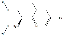 (1S)-1-(5-BROMO-3-FLUORO(2-PYRIDYL))ETHYLAMINE DIHYDROCHLORIDE Structure