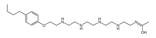 N-[2-[2-[2-[2-[2-(4-butylphenoxy)ethylamino]ethylamino]ethylamino]ethylamino]ethyl]acetamide结构式