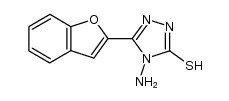 4-amino-3-(2-benzofuranyl)-5-mercapto-1,2,4-triazole结构式