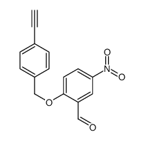 2-[(4-ethynylphenyl)methoxy]-5-nitrobenzaldehyde Structure