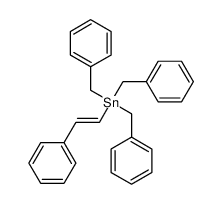 1-phenyl-2-(tribenzylstannyl)ethene结构式