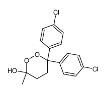 6,6-bis(4-chlorophenyl)-3-methyl-1,2-dioxan-3-ol结构式