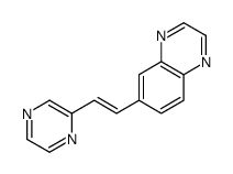 6-(2-pyrazin-2-ylethenyl)quinoxaline结构式
