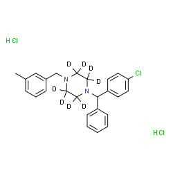 Meclizine-d8 (hydrochloride)结构式