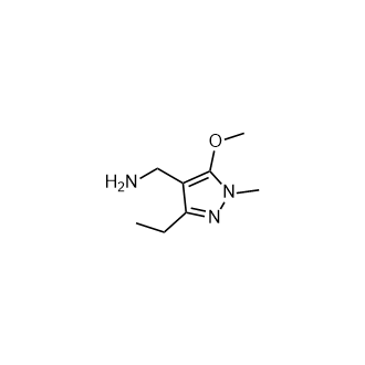 1-(3-Ethyl-5-methoxy-1-methyl-1H-pyrazol-4-yl)methanamine Structure