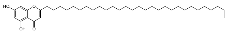 5,7-dihydroxy-2-nonacosylchromen-4-one Structure