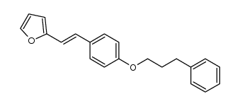 trans-2-{2-[4-(3-phenylpropoxy)phenyl]vinyl}furan结构式