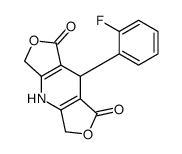 8-(2-fluorophenyl)-3,4,5,8-tetrahydrodifuro[3,4-b:3',4'-f]pyridine-1,7-dione Structure