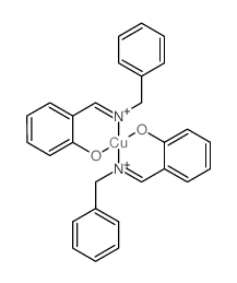 Copper,bis[2-[[(phenylmethyl)imino-kN]methyl]phenolato-kO]- structure