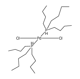 trans-dichlorobis(tributylphosphine)palladium(II) Structure