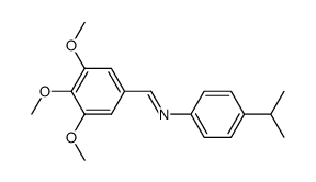 4-isopropyl-N-(3,4,5-trimethoxybenzylidene)aniline Structure