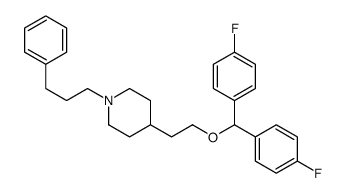 4-[2-[bis(4-fluorophenyl)methoxy]ethyl]-1-(3-phenylpropyl)piperidine结构式