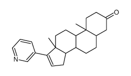 (5α)-17-(3-吡啶基)雄甾-16-烯-3-酮结构式