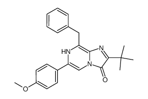 2-tert-butyl-6-(p-methoxyphenyl)-8-benzyl-3,7-dihydroimidazo(1,2-a)pyrazin-3-one结构式