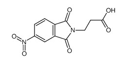 4-nitro-N-(2-carboxyethyl)phthalimide结构式