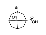 1-bromo-9-oxo-noradamantan-3-carboxylic acid结构式