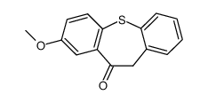 8-methoxy-11H-dibenzo[b,f]thiepin-10-one结构式