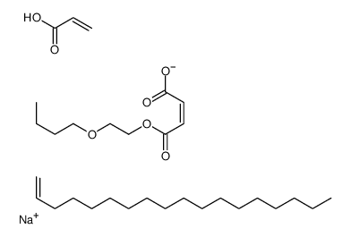 sodium,(Z)-4-(2-butoxyethoxy)-4-oxobut-2-enoic acid,octadec-1-ene,prop-2-enoate Structure