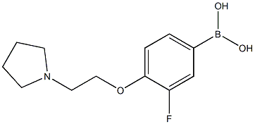 (3-氟-4-(2-(吡咯烷-1-基)乙氧基)苯基)硼酸结构式