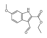 ETHYL 3-FORMYL-6-METHOXYINDOLE-2-CARBOXYLATE structure