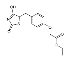 Acetic acid, [4-[(2,4-dioxo-5-thiazolidinyl)methyl]phenoxy]-, ethyl ester picture