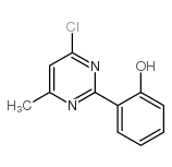 4-CHLORO-2-(2-HYDROXYPHENYL)-6-METHYLPYRIMIDINE structure