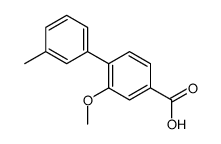 3-methoxy-4-(3-methylphenyl)benzoic acid Structure