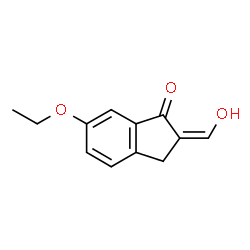 1H-Inden-1-one,6-ethoxy-2,3-dihydro-2-(hydroxymethylene)-(9CI) Structure