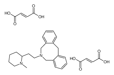 (Z)-but-2-enedioic acid,11-[2-(1-methylpiperidin-2-yl)ethyl]-10,12-dihydro-5H-benzo[d][2]benzazocine Structure