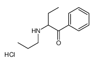 1-phenyl-2-(propylamino)butan-1-one,hydrochloride结构式