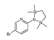 5-bromo-2-(2,2,5,5-tetramethyl-1,2,5-azadisilolidin-1-yl)pyridine结构式