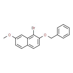 2-(苄氧基)-1-溴-7-甲氧基萘结构式