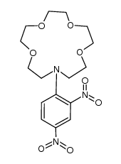 1-(2,4-dinitrophenyl)-1-aza-4,7,10,13-tetraoxapentadecane结构式