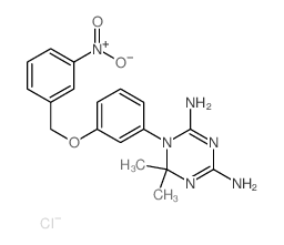 1-(3-((3-(hydroxy(oxido)amino)benzyl)oxy)phenyl)-4,6-diimino-2,2-dimethyl-1,3,5-triazinane Structure